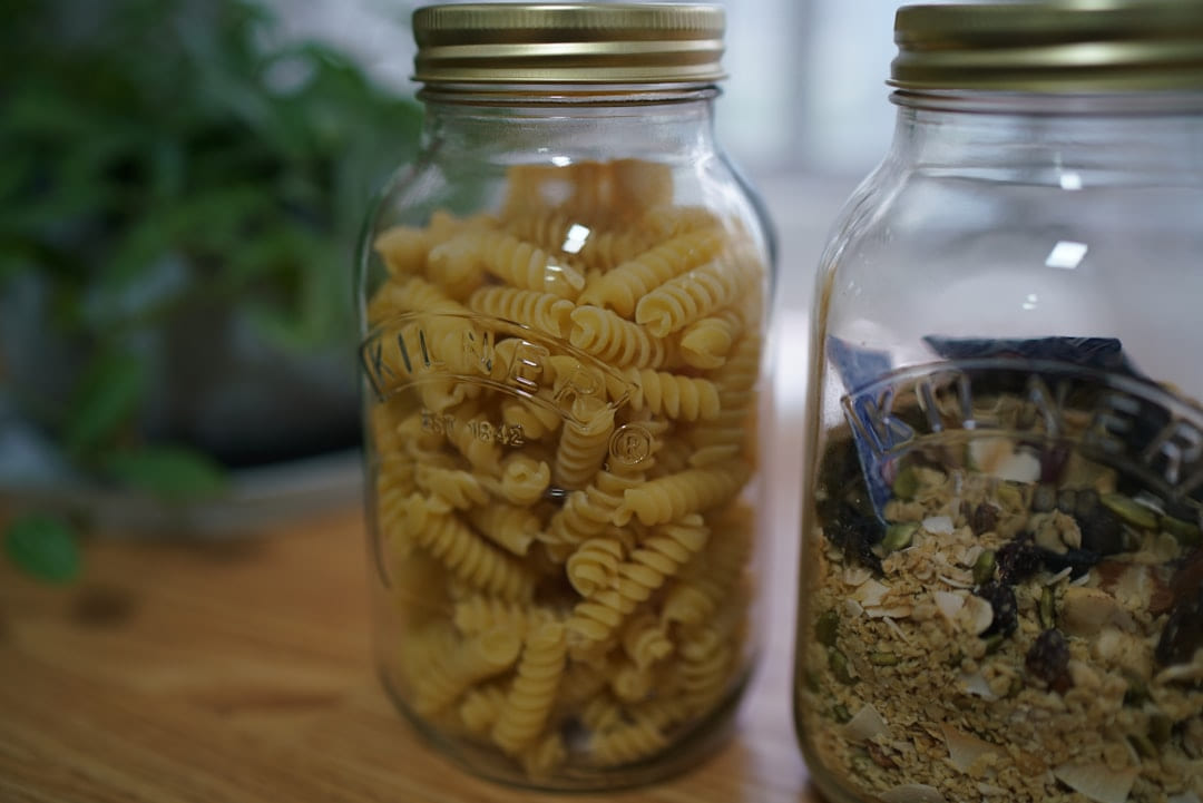 brown beans in clear glass jar on Earth Wise Budget