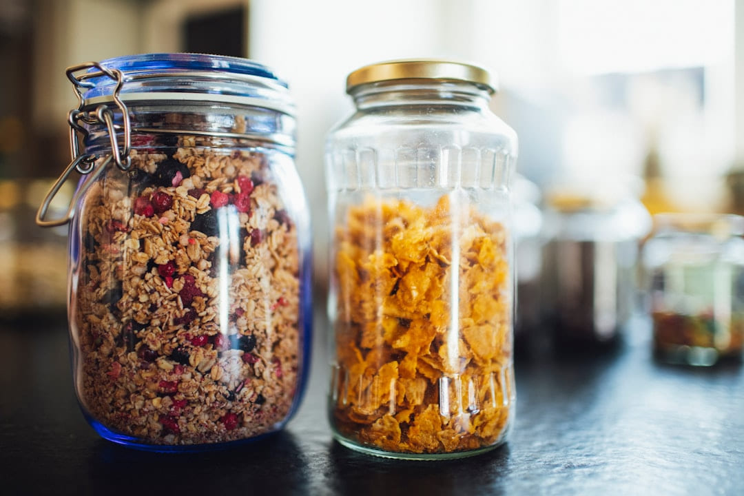 brown and black beans in clear glass jar on Earth Wise Budget